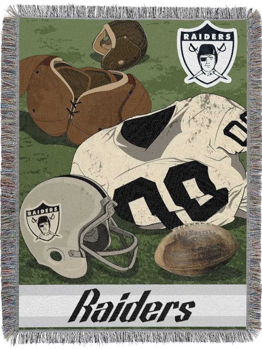 NFL Oakland Raiders Vintage Woven Tapestry Throw